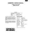 Cover page of ONKYO DX700 Service Manual