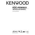 Cover page of KENWOOD KDC-PSW9531 Owner's Manual
