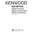 Cover page of KENWOOD KDV-MP7032 Owner's Manual
