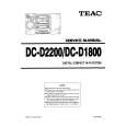 Cover page of TEAC DC-D1800 Service Manual