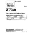 Cover page of PIONEER A705R Service Manual