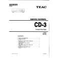 Cover page of TEAC CD-3 Service Manual