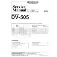 Cover page of PIONEER DV-505/RAM Service Manual