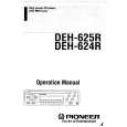 Cover page of PIONEER DEH-625R Owner's Manual
