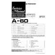 Cover page of PIONEER A-60 Service Manual