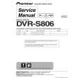 Cover page of PIONEER DVRS806 Service Manual