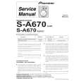 Cover page of PIONEER S-A670/XJI/E Service Manual