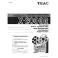Cover page of TEAC X2000R Owner's Manual