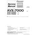 Cover page of PIONEER AVX7000UC/EW/ES Service Manual