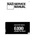 Cover page of NAD 6100 Service Manual