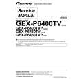 Cover page of PIONEER GEX-P6400TVP Service Manual