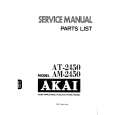 Cover page of AKAI AT2450 Service Manual