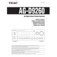 Cover page of TEAC AG-D9260 Owner's Manual