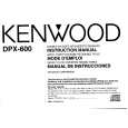 Cover page of KENWOOD DPX600 Owner's Manual