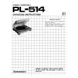 Cover page of PIONEER PL-514 Owner's Manual