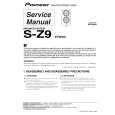 Cover page of PIONEER S-Z9/XTW/UC Service Manual