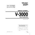 Cover page of TEAC V-3000 Service Manual