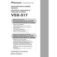 Cover page of PIONEER VSX-517-K/KUCXJ Owner's Manual