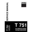 Cover page of NAD T751 Service Manual