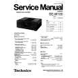 Cover page of TECHNICS SEM100 Service Manual