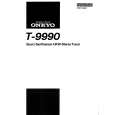 Cover page of ONKYO T-9990 Owner's Manual