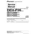 Cover page of PIONEER DEH-P2600-3 Service Manual