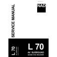 Cover page of NAD L70 Service Manual