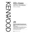 Cover page of KENWOOD KDCPS900 Owner's Manual