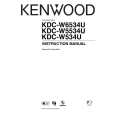 Cover page of KENWOOD KDC-W534U Owner's Manual