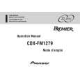Cover page of PIONEER CDXFM1279 Owner's Manual