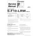 Cover page of PIONEER S-F10-LRW/XMD/UC Service Manual