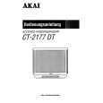 Cover page of AKAI CT-2177DT Owner's Manual