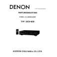 Cover page of DENON DCD-600 Service Manual