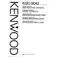 Cover page of KENWOOD KGC9042 Owner's Manual