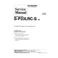 Cover page of PIONEER SP33LRCS/XE Service Manual