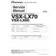 Cover page of PIONEER VSX-LX70/LFXJ Service Manual